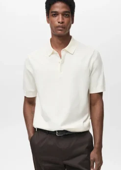 MANGO Koszulki Polo*100% cotton fine knit polo shirt
