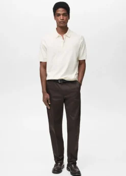 MANGO Koszulki Polo*100% cotton fine knit polo shirt
