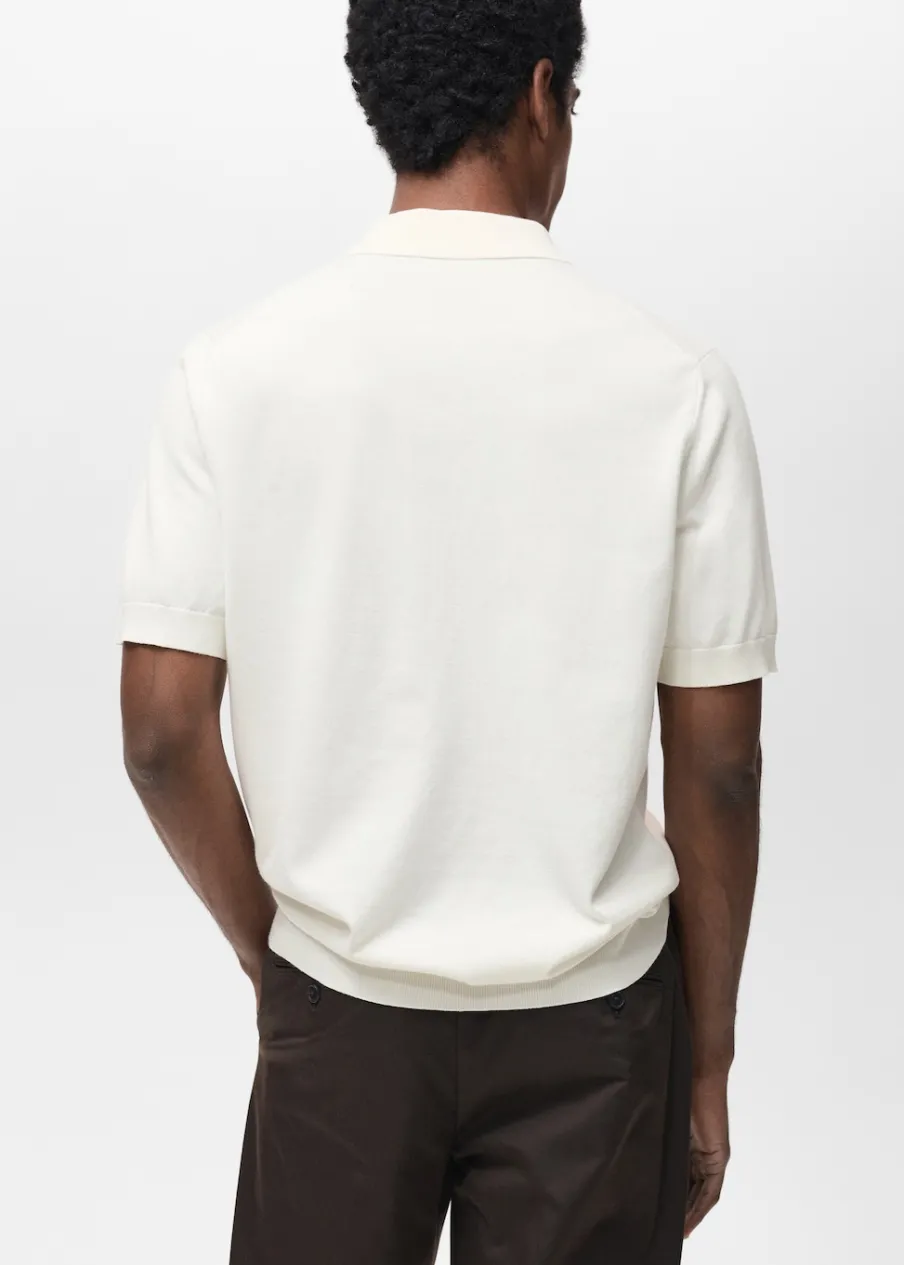 MANGO Koszulki Polo*100% cotton fine knit polo shirt