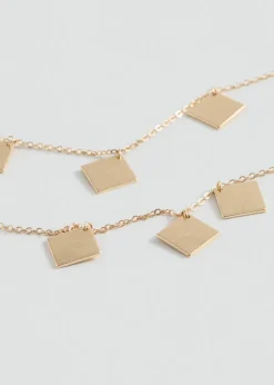 MANGO Biżuteria*Łańcuchowy naszyjnik z koralikami