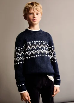Dzieci MANGO Swetry I Kardigany*Żakardowy sweter