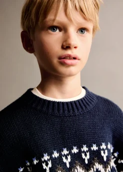 Dzieci MANGO Swetry I Kardigany*Żakardowy sweter
