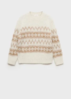 Dzieci MANGO Swetry I Kardigany*Żakardowy sweter