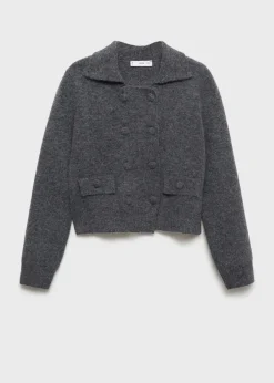 MANGO Kurtki|Swetry I Kardigany*Żakiet dwurzędowy z dzianiny