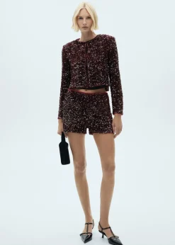 MANGO Kurtki*Żakiet haftowane cekiny