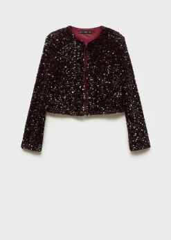 MANGO Kurtki*Żakiet haftowane cekiny