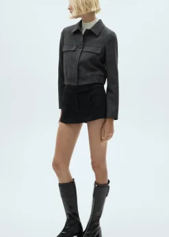 MANGO Kurtki*Żakiet tweedowy z guzikami