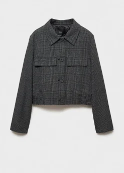 MANGO Kurtki*Żakiet tweedowy z guzikami