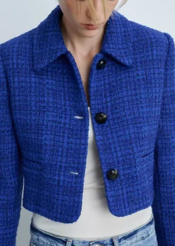 MANGO Kurtki*Żakiet tweedowy z guzikami