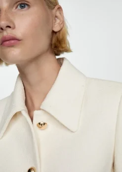 MANGO Kurtki*Żakiet tweedowy z guzikami