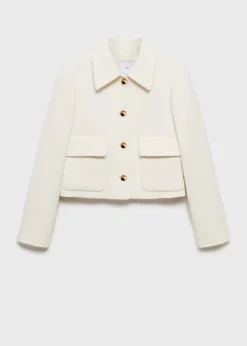 MANGO Kurtki*Żakiet tweedowy z guzikami