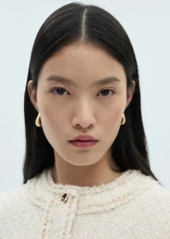 MANGO Kurtki*Żakiet tweedowy z ozdobnymi guzikami