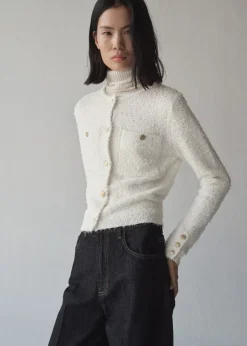 MANGO Kurtki|Swetry I Kardigany*Żakiet tweedowy z ozdobnymi guzikami