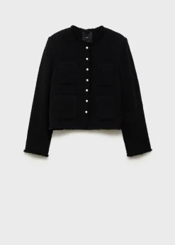 MANGO Kurtki*Żakiet tweedowy z ozdobnymi guzikami