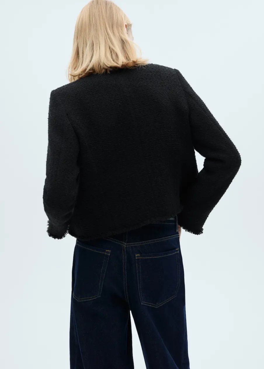 MANGO Kurtki*Żakiet tweedowy z ozdobnymi guzikami