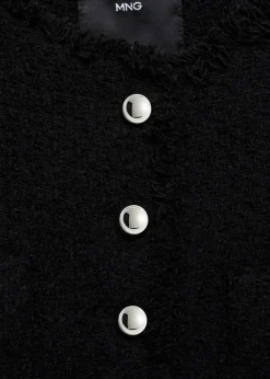 MANGO Kurtki*Żakiet tweedowy z ozdobnymi guzikami
