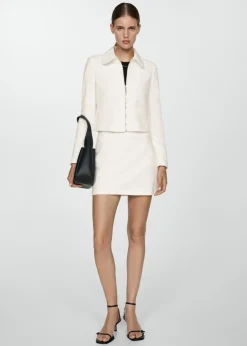 MANGO Kurtki*Żakiet z bawełny z teksturą