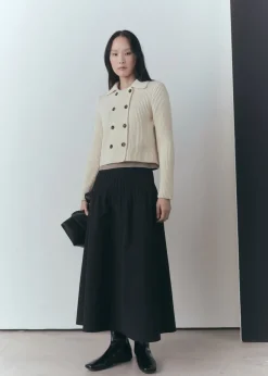 MANGO Kurtki*Żakiet z prążkowanej dzianiny na guziki