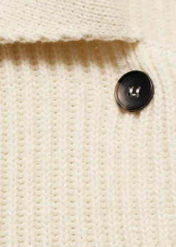 MANGO Kurtki*Żakiet z prążkowanej dzianiny na guziki