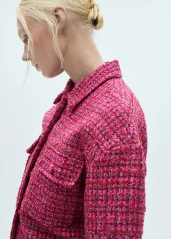 MANGO Kurtki*Żakiet z tweedu z krótkim rękawem