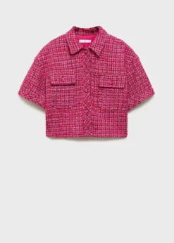 MANGO Kurtki*Żakiet z tweedu z krótkim rękawem