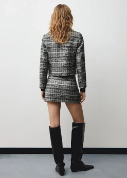 MANGO Kurtki*Żakiet z tweedu z metalicznymi guzikami