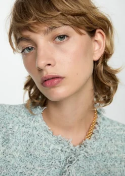 MANGO Kurtki|Swetry I Kardigany*Żakiet z tweedu z postrzępionym wykończeniem