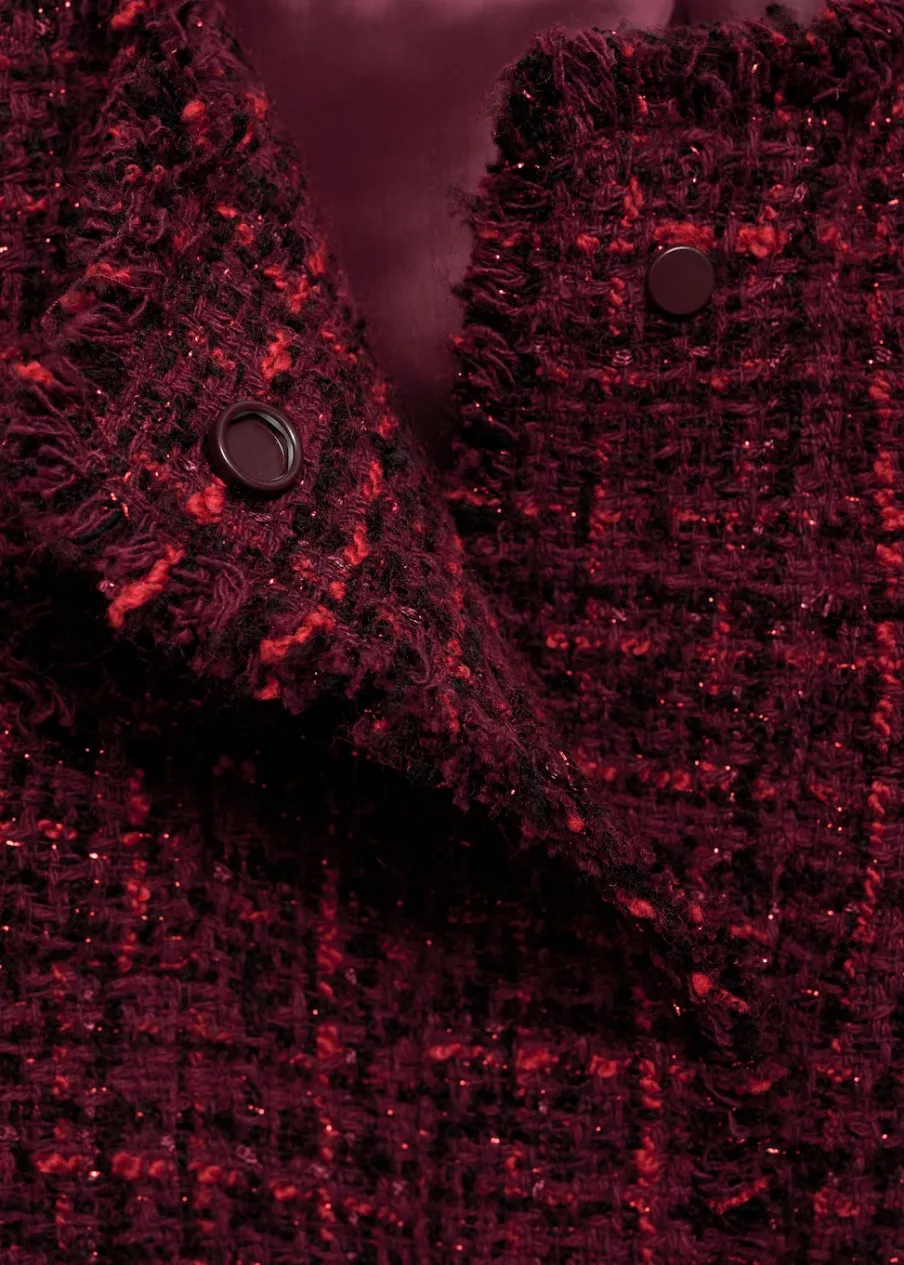 MANGO Kurtki*Żakiet z tweedu z postrzępionym wykończeniem