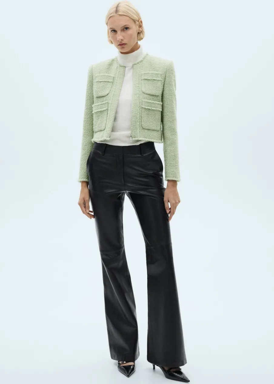 MANGO Kurtki*Żakiet z tweedu z zapięciem na zamek