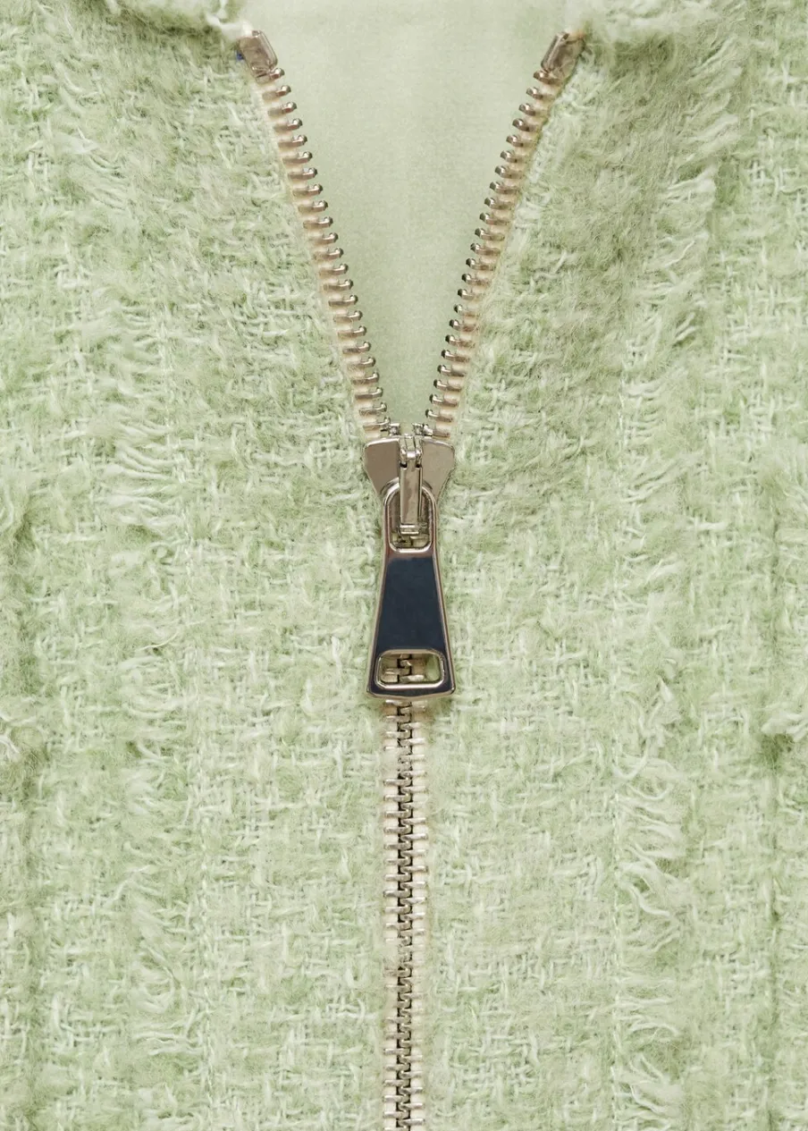 MANGO Kurtki*Żakiet z tweedu z zapięciem na zamek