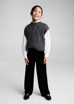 Dzieci MANGO Legginsy I Joggery*Aksamitne spodnie