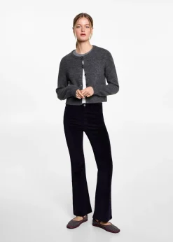 MANGO Spodnie*Aksamitne spodnie dzwony