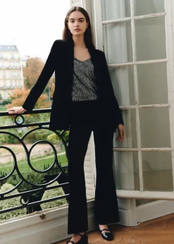 MANGO Spodnie*Aksamitne spodnie flare