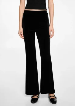 MANGO Spodnie*Aksamitne spodnie flare