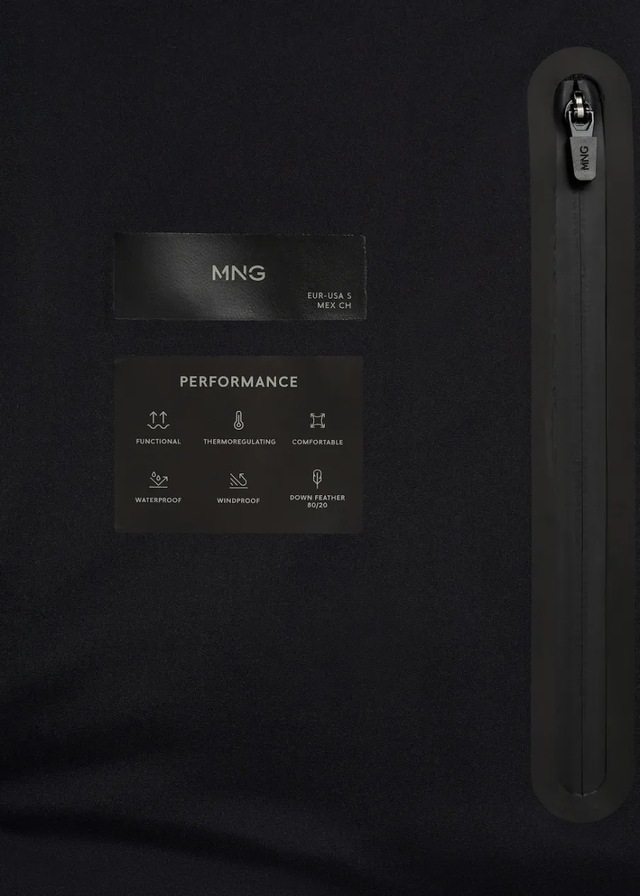 MANGO Kurtki I Koszule Wierzchnie|Płaszcze*Anorak pikowany z tkaniny termoregulacyjnej waterproof