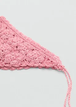 MANGO Szaliki I Chusty*Apaszka z szydełkowej dzianiny
