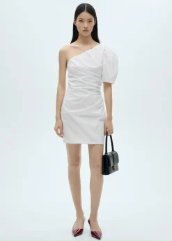 MANGO Sukienki I Kombinezony*Asymetryczna sukienka z bufiastym rękawem