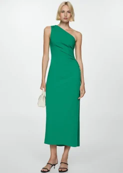 MANGO Sukienki I Kombinezony*Asymetryczna sukienka z drapowaniem