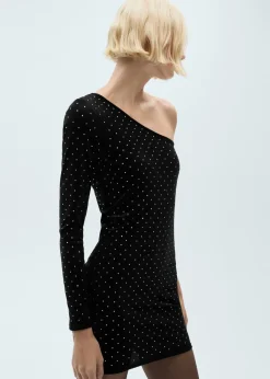 MANGO Sukienki I Kombinezony*Asymetryczna sukienka ze strasem