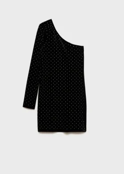 MANGO Sukienki I Kombinezony*Asymetryczna sukienka ze strasem