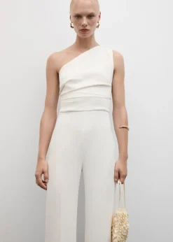 MANGO Sukienki I Kombinezony*Asymetryczny kombinezon z drapowaniem