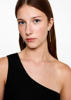 MANGO Koszulki I Topy*Asymetryczny top z lureksu