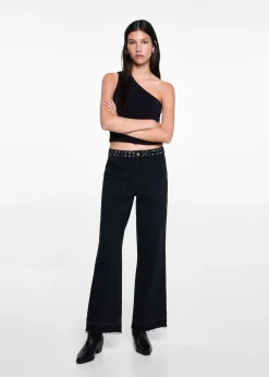 MANGO Koszulki I Topy*Asymetryczny top z lureksu