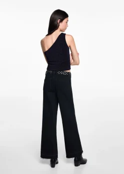 MANGO Koszulki I Topy*Asymetryczny top z lureksu