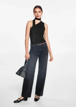 MANGO Koszulki I Topy*Asymetryczny top z szalikiem