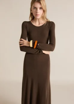 MANGO Sukienki I Kombinezony*Asymmetrical low knit dress