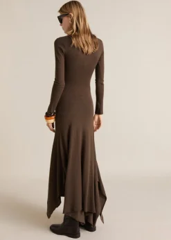 MANGO Sukienki I Kombinezony*Asymmetrical low knit dress