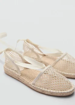 MANGO Buty*Ażurowe espadryle