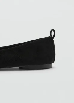 MANGO Buty*Baleriny skórzane
