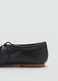 Dzieci MANGO Buty*Baleriny skórzane z kokardką